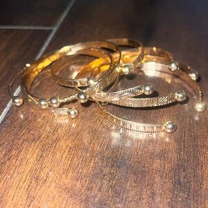 7pcs Gold Costume Jewelry Bracelets